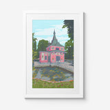 Ilustración Casita Pescador con marco_ Carpeta Nº1