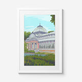 Ilustración Palacio de Cristal con marco_ Carpeta Nº1
